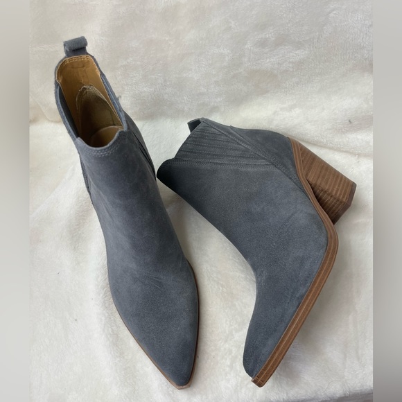 Marc Fisher LTD Gadri Pointed Toe Bootie Gray‎ Ankle Boots 9 M  D451 - Picture 7 of 9